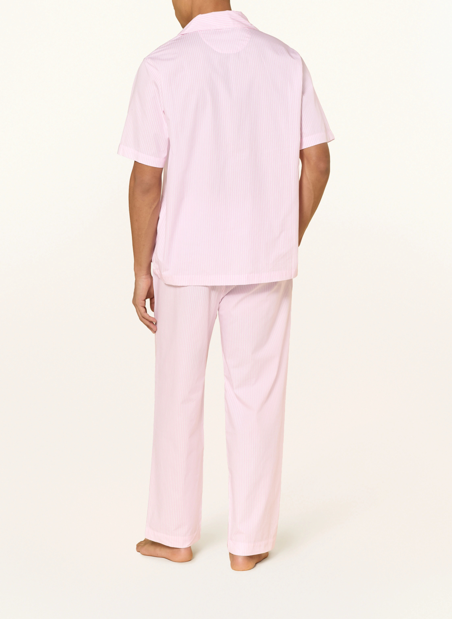 POLO RALPH LAUREN Schlafhose – ROSA / WEISS