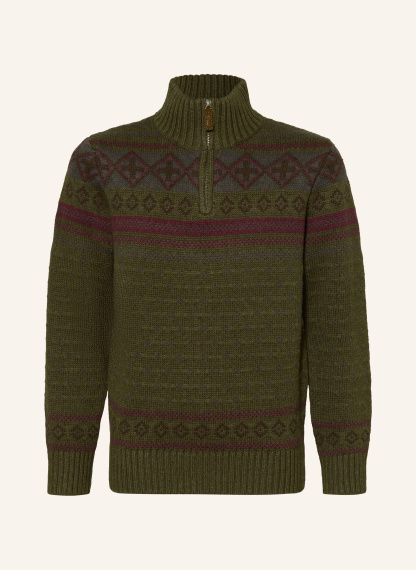 POLO RALPH LAUREN Troyer – OLIV / DUNKELROT / DUNKELGRÜN