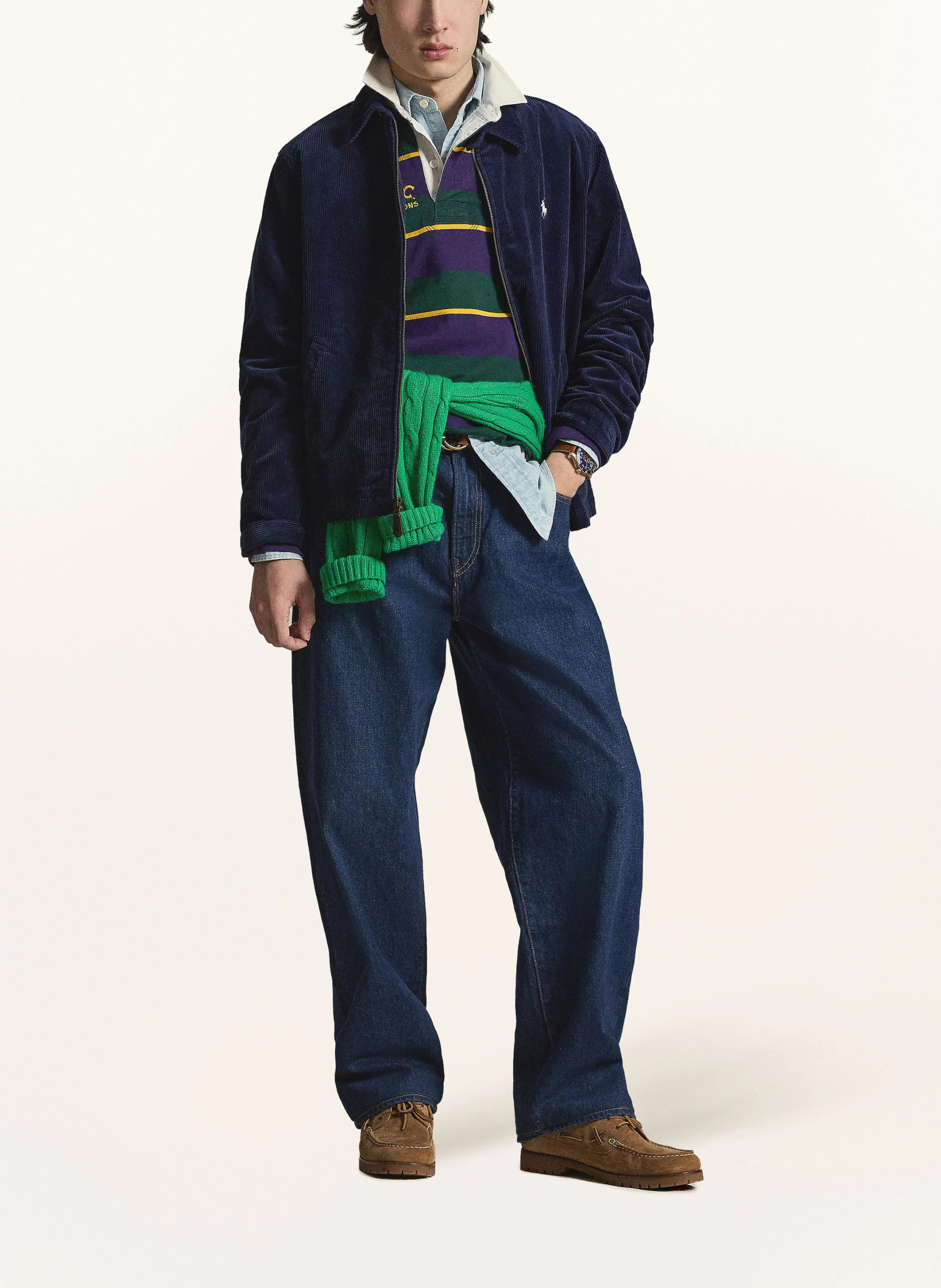 POLO RALPH LAUREN Cord-Overjacket – DUNKELBLAU