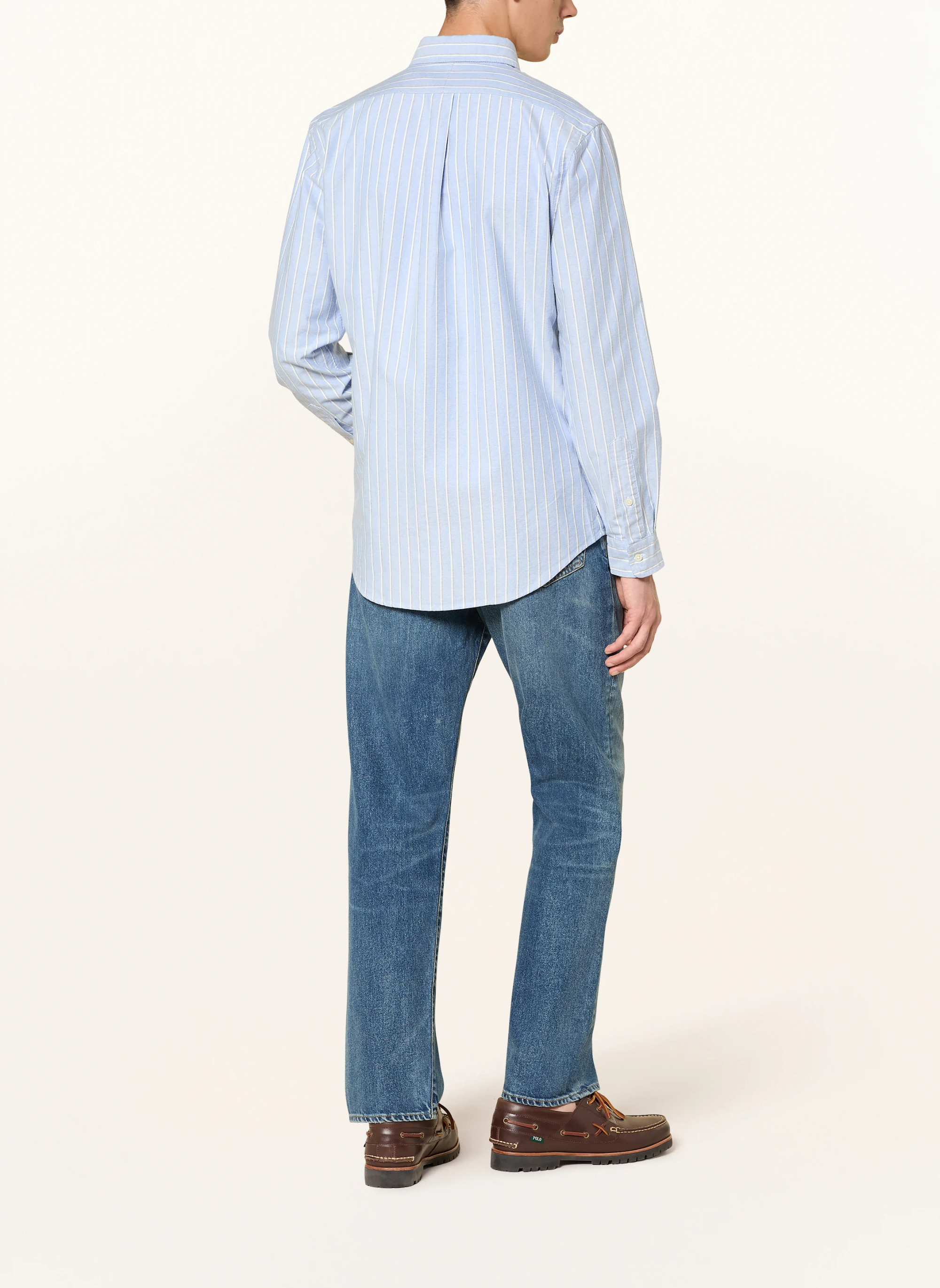 POLO RALPH LAUREN Oxfordhemd Custom Fit – HELLBLAU / WEISS / DUNKELBLAU