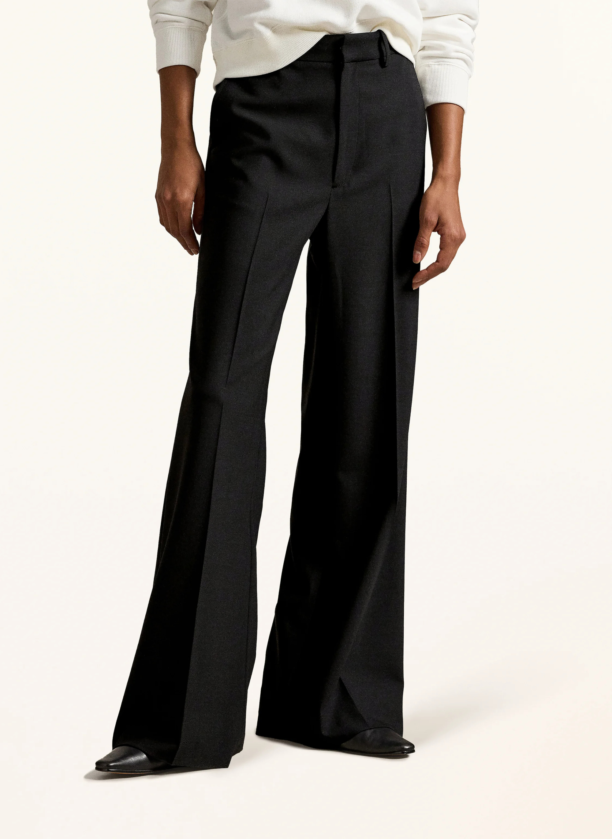 POLO RALPH LAUREN Marlenehose – SCHWARZ