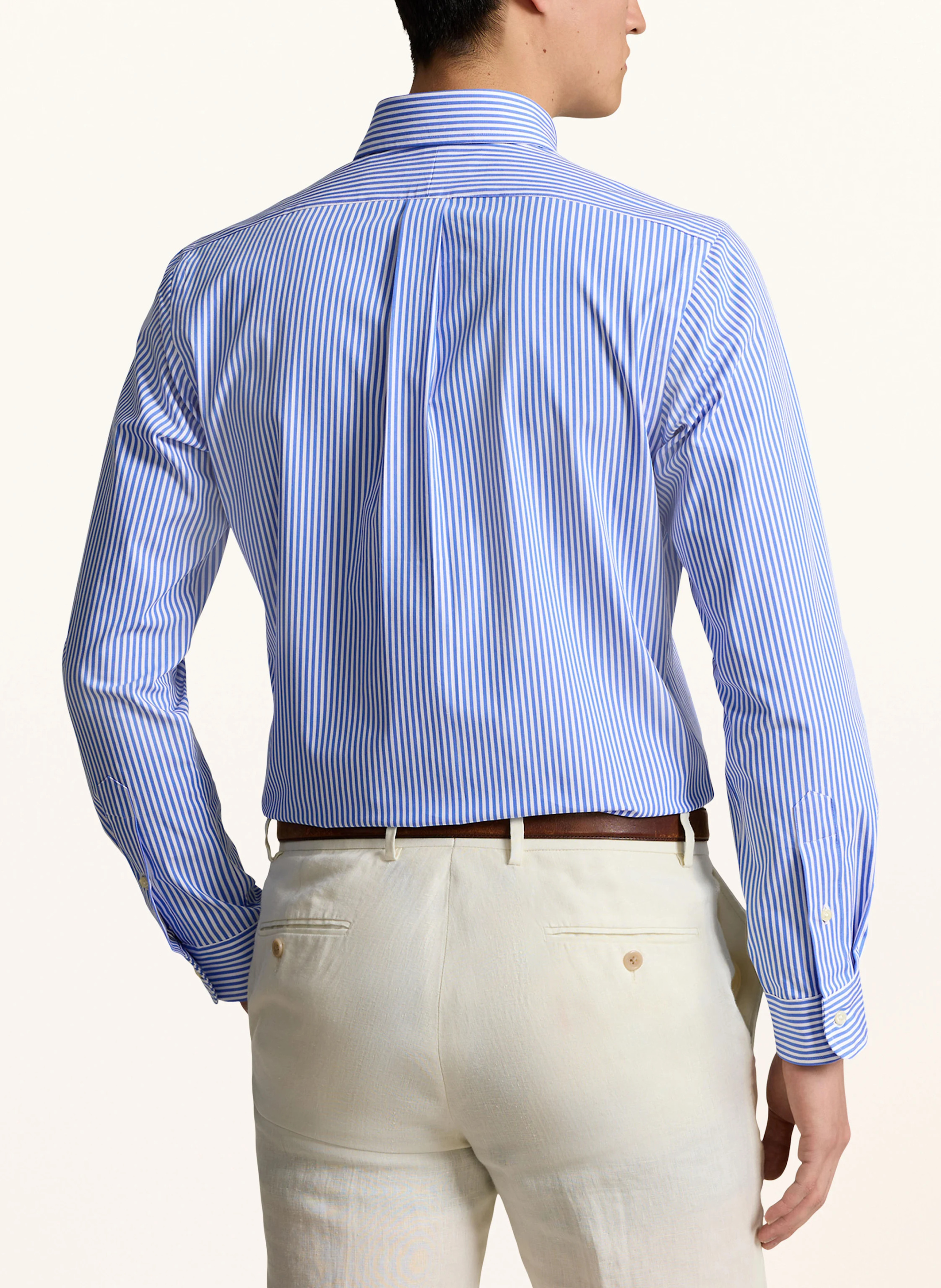 POLO RALPH LAUREN Hemd Custom Fit – WEISS / BLAU