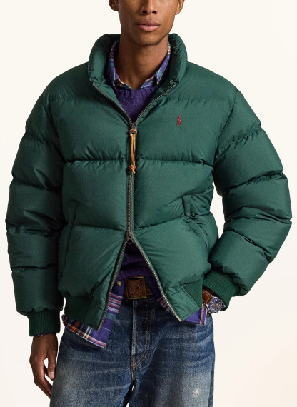 POLO RALPH LAUREN Daunenjacke – PETROL / DUNKELROT / DUNKELGRÜN