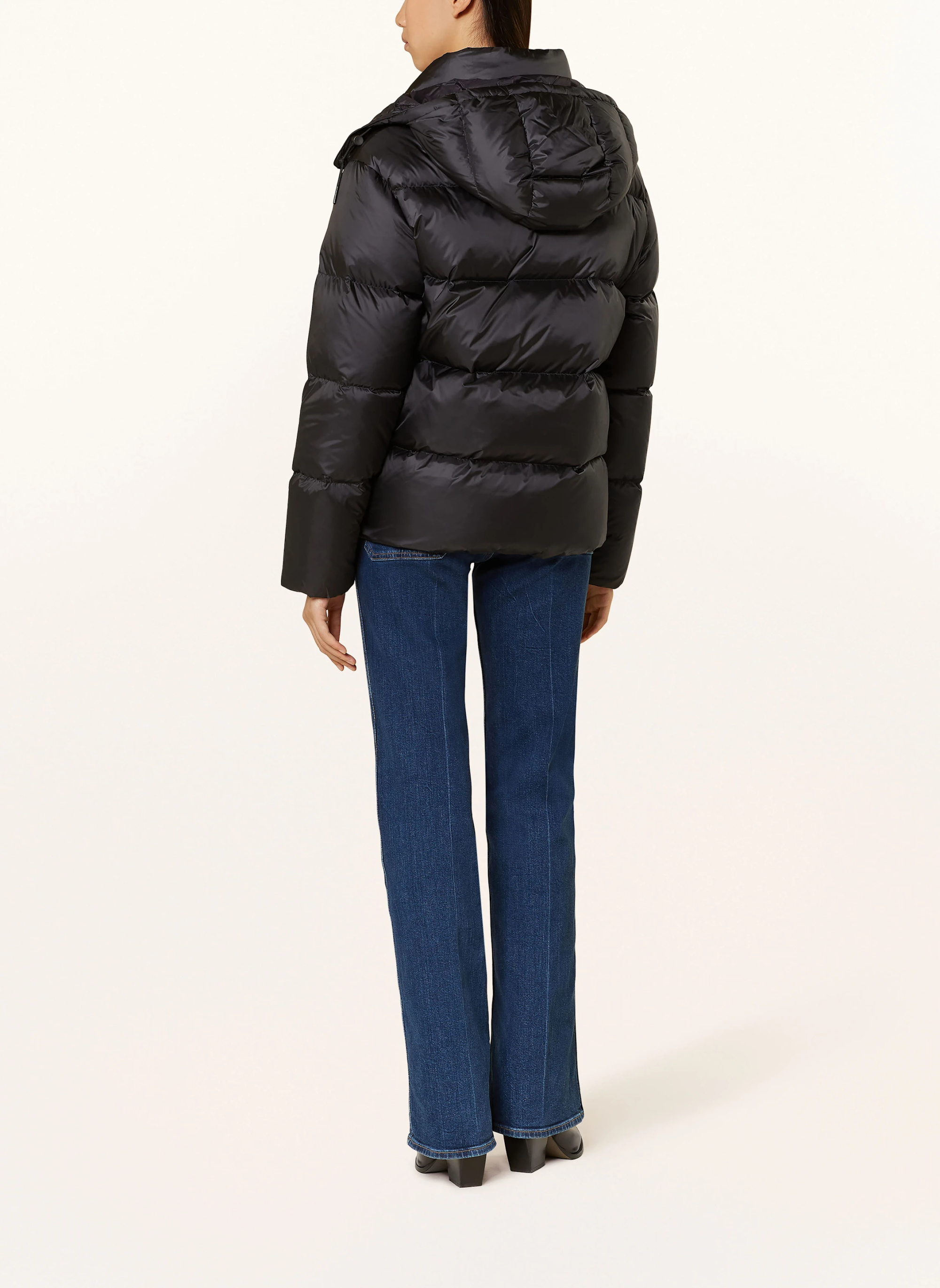 POLO RALPH LAUREN Daunenjacke mit abnehmbarer Kapuze – SCHWARZ