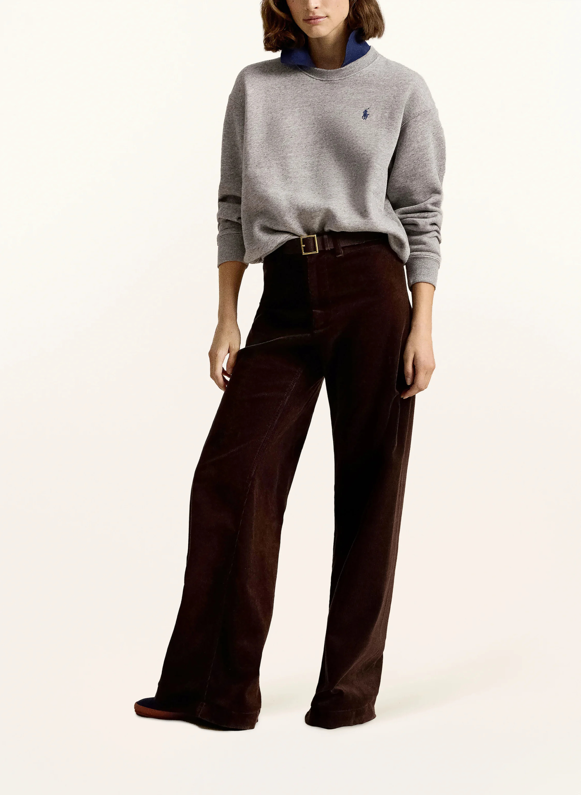 POLO RALPH LAUREN Sweatshirt – GRAU / DUNKELBLAU