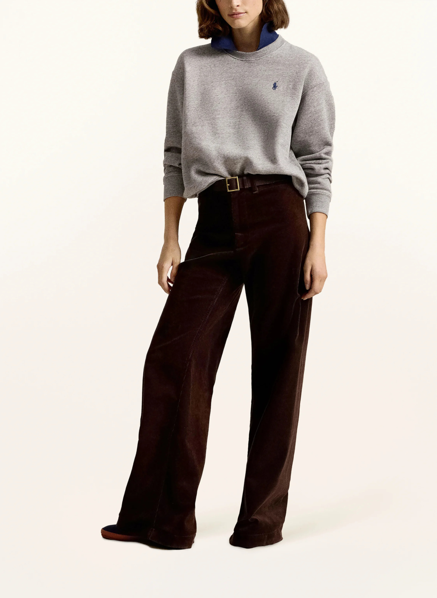 POLO RALPH LAUREN Sweatshirt – GRAU / DUNKELBLAU