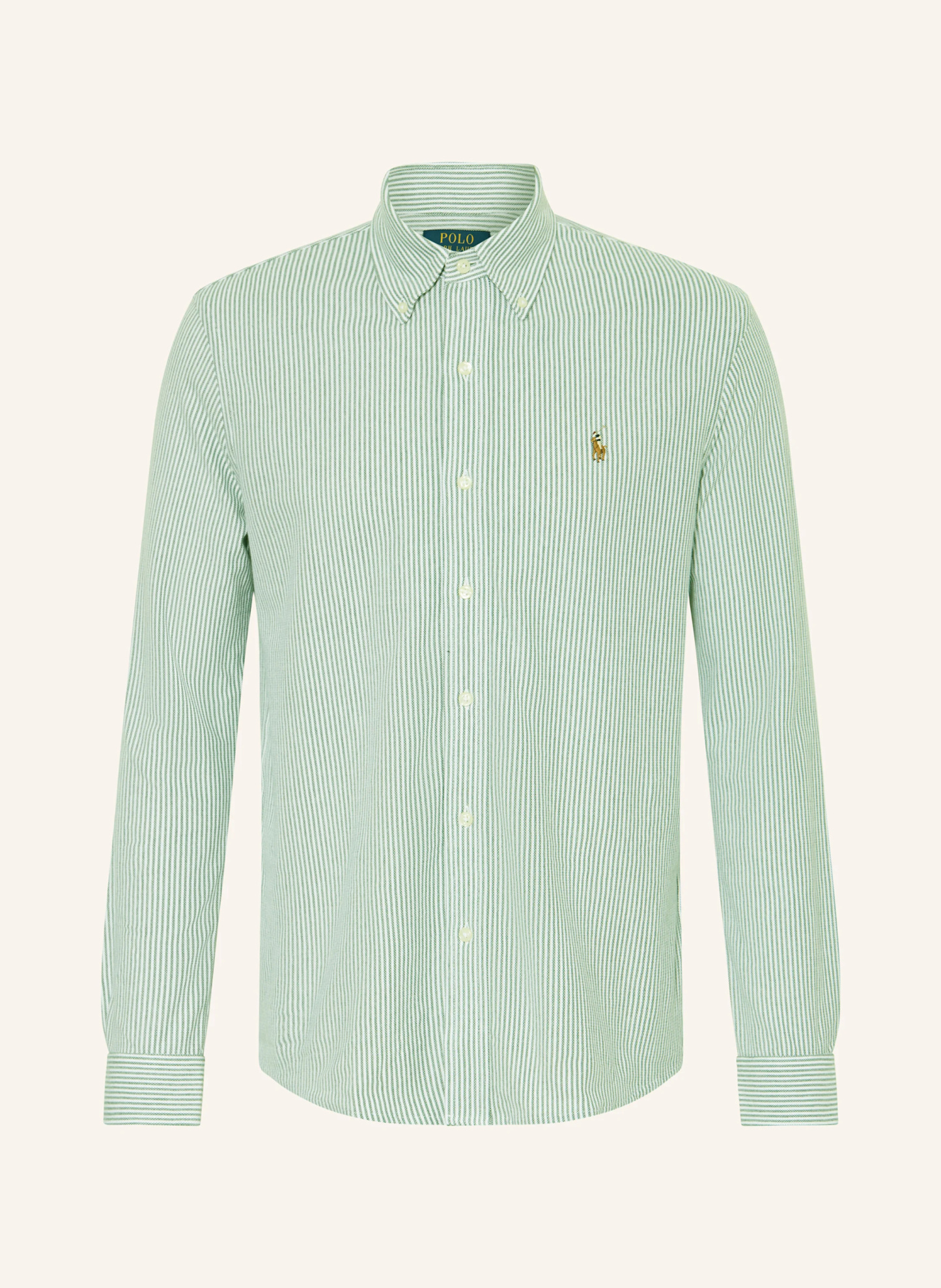 POLO RALPH LAUREN Oxfordhemd Regular Fit – HELLGRÜN / WEISS