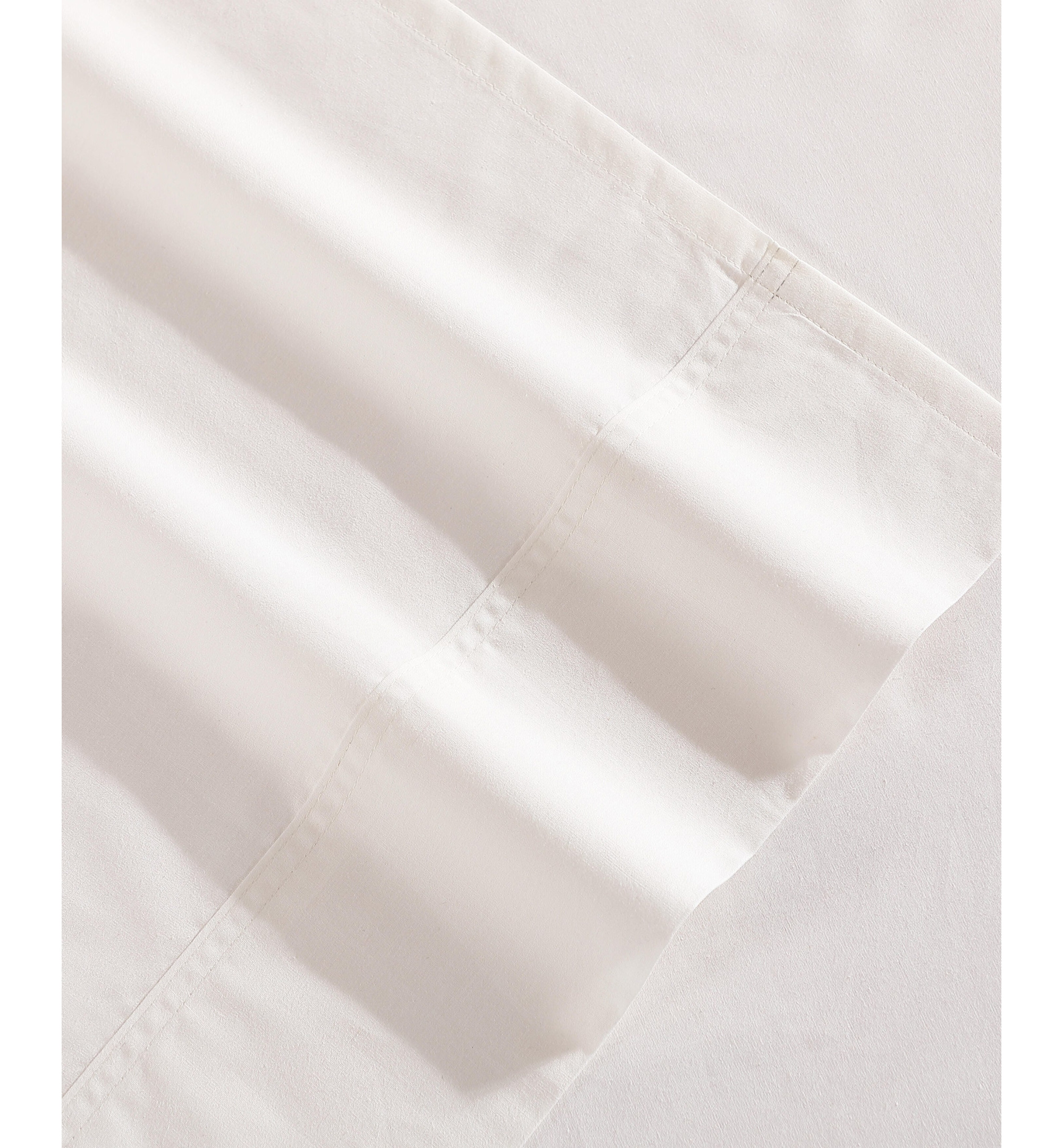 Tommy Hilfiger Solid 200-Thread Count Cotton Percale Sheet Set - Ivory