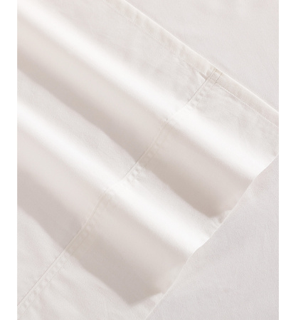 Tommy Hilfiger Solid 200-Thread Count Cotton Percale Sheet Set - Ivory
