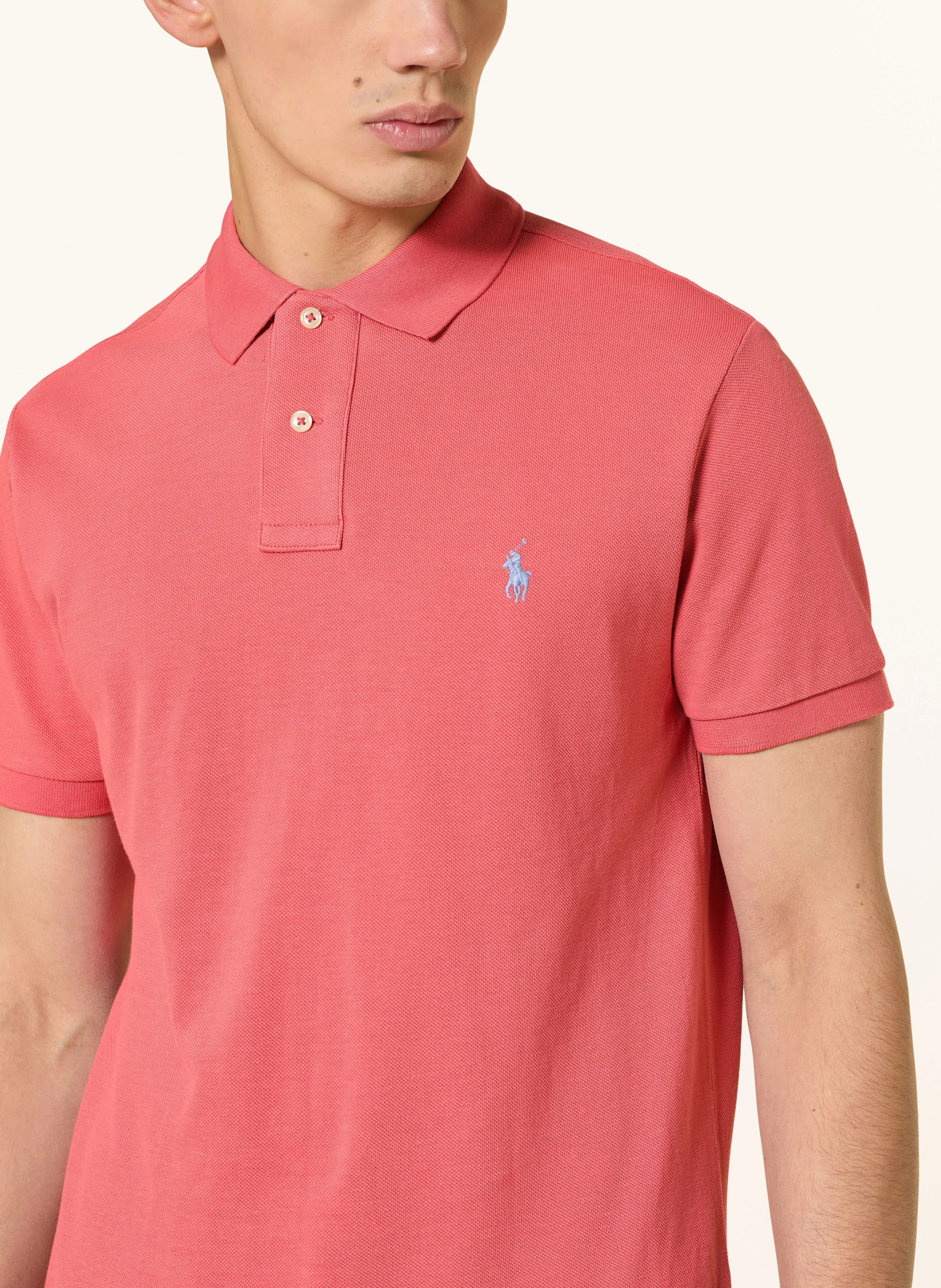 POLO RALPH LAUREN Piqué-Poloshirt Custom Slim Fit – HELLROT