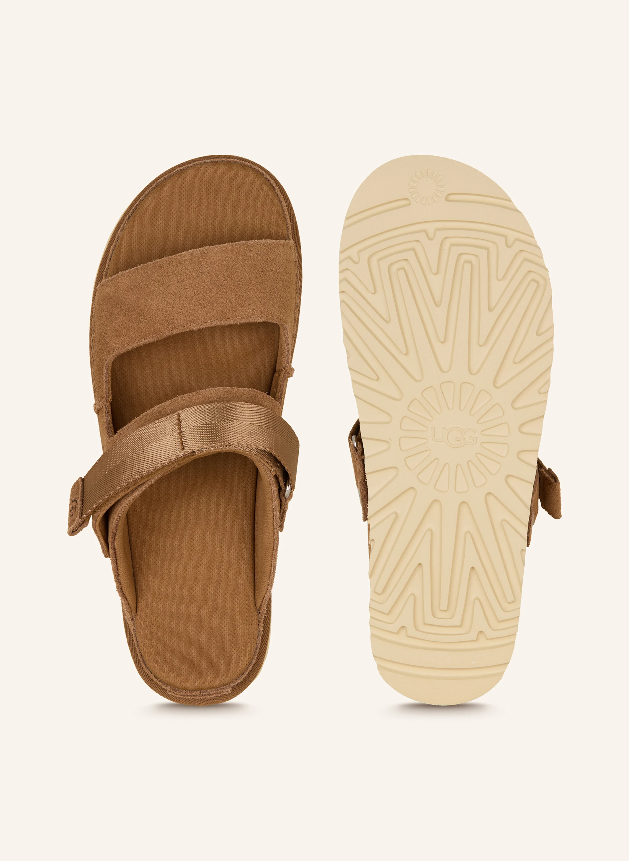 UGG Pantoletten GOLDENSTAR GLIDE – BRAUN