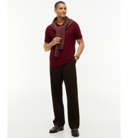 Tommy Hilfiger Men's Essential Cotton V-Neck Regular-Fit T-Shirt - Burgundy
