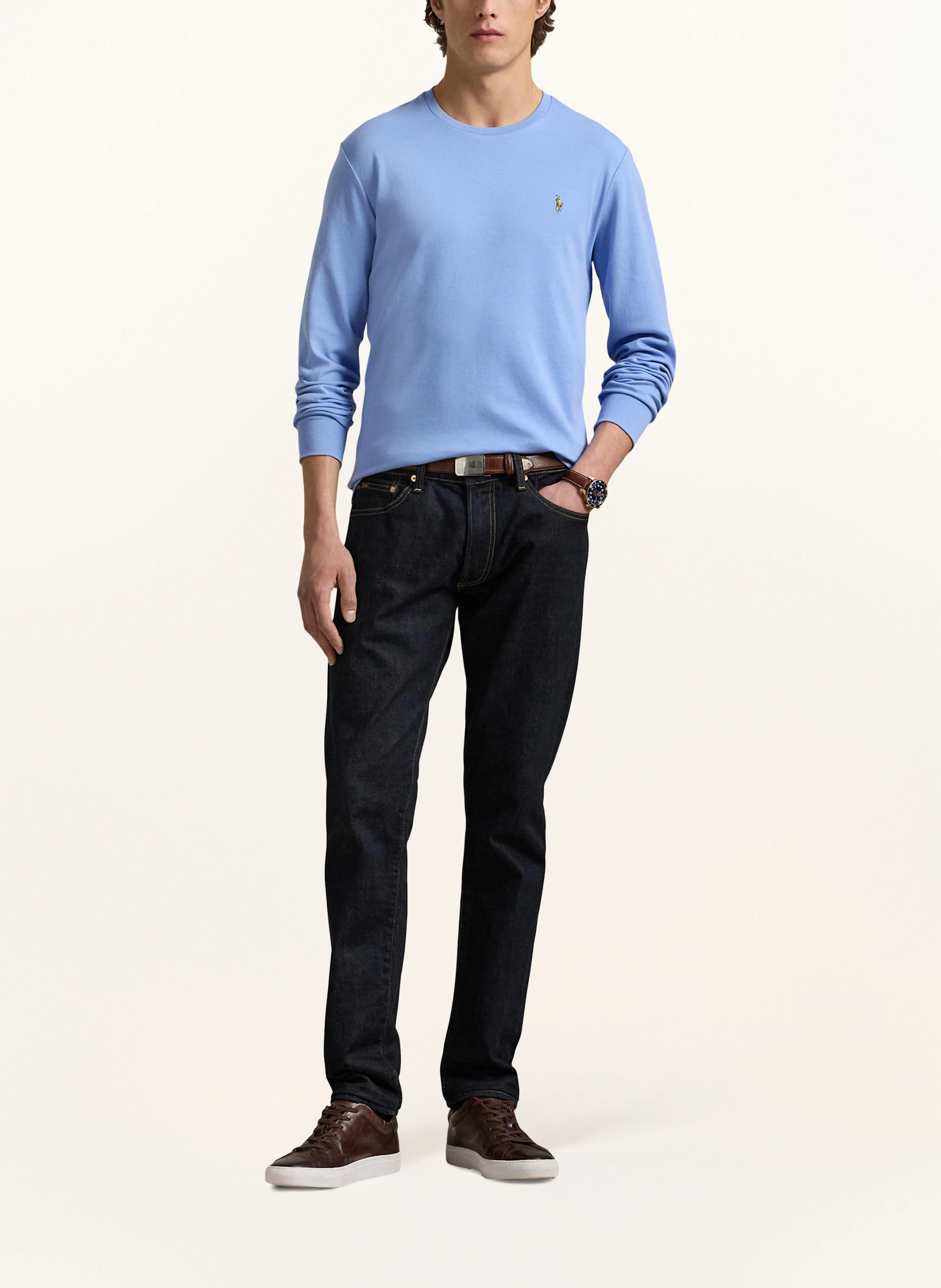 POLO RALPH LAUREN Longsleeve – HELLBLAU