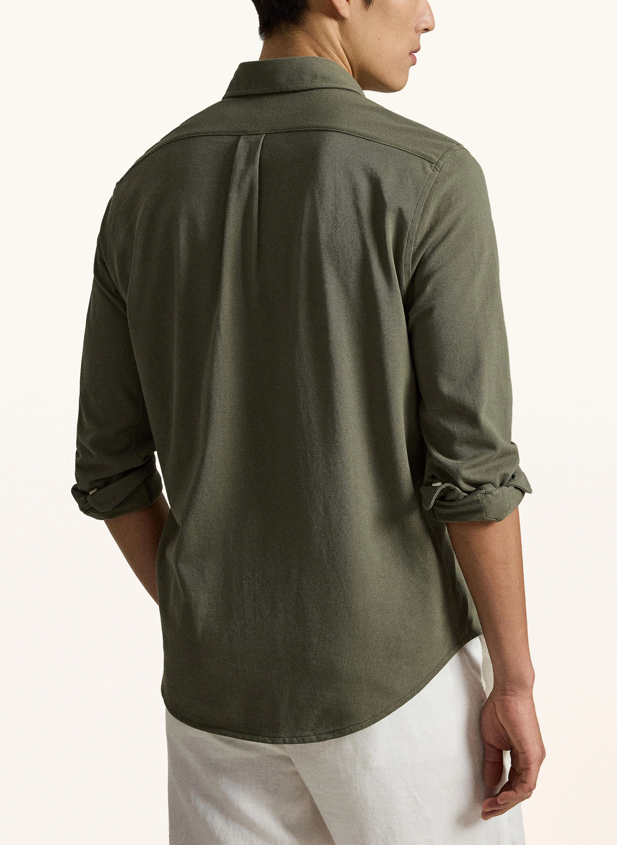 POLO RALPH LAUREN Piqué-Hemd Custom Fit – OLIV