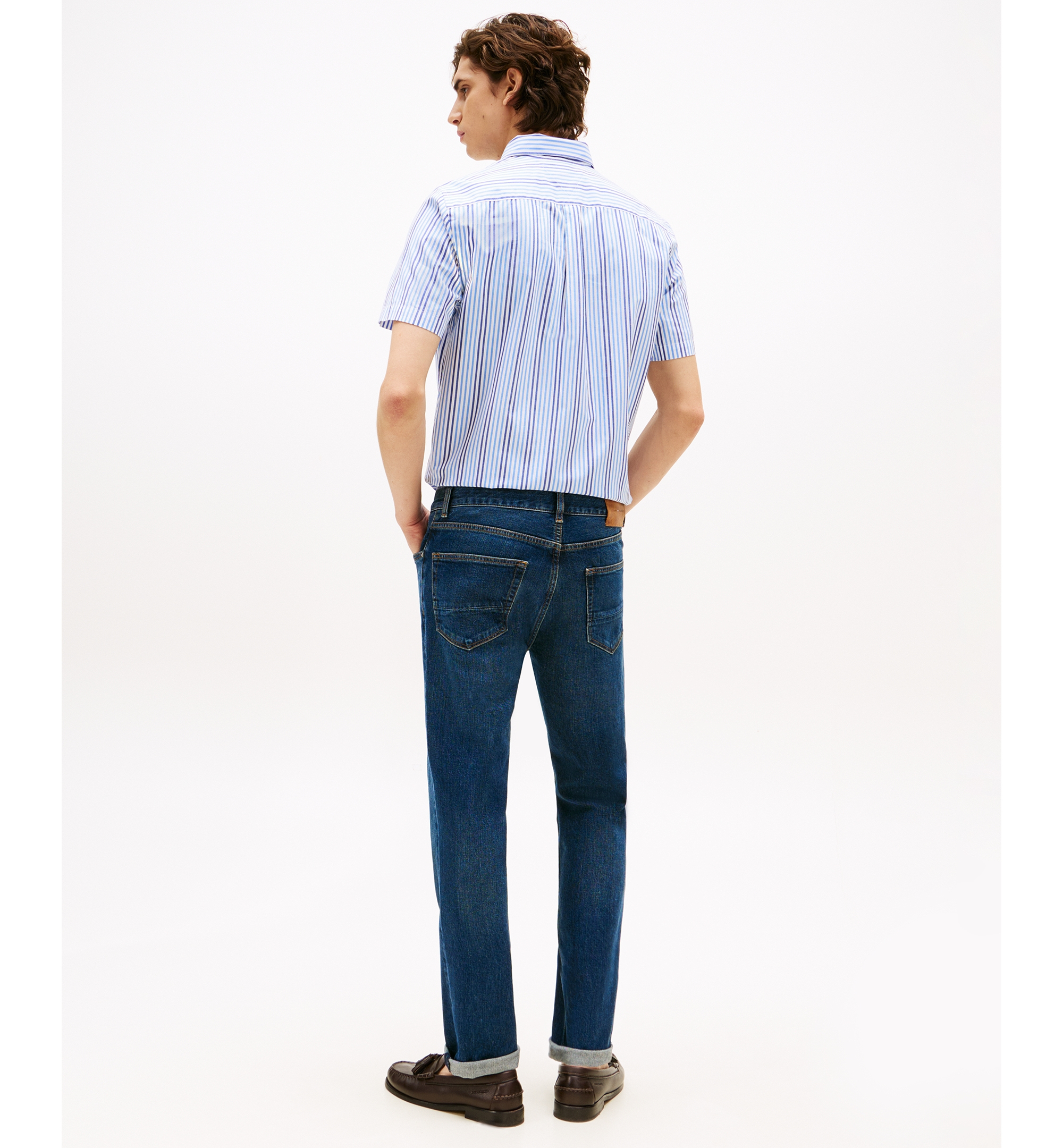 Tommy Hilfiger Men's Denton Straight-Fit Jeans - Dark Indigo