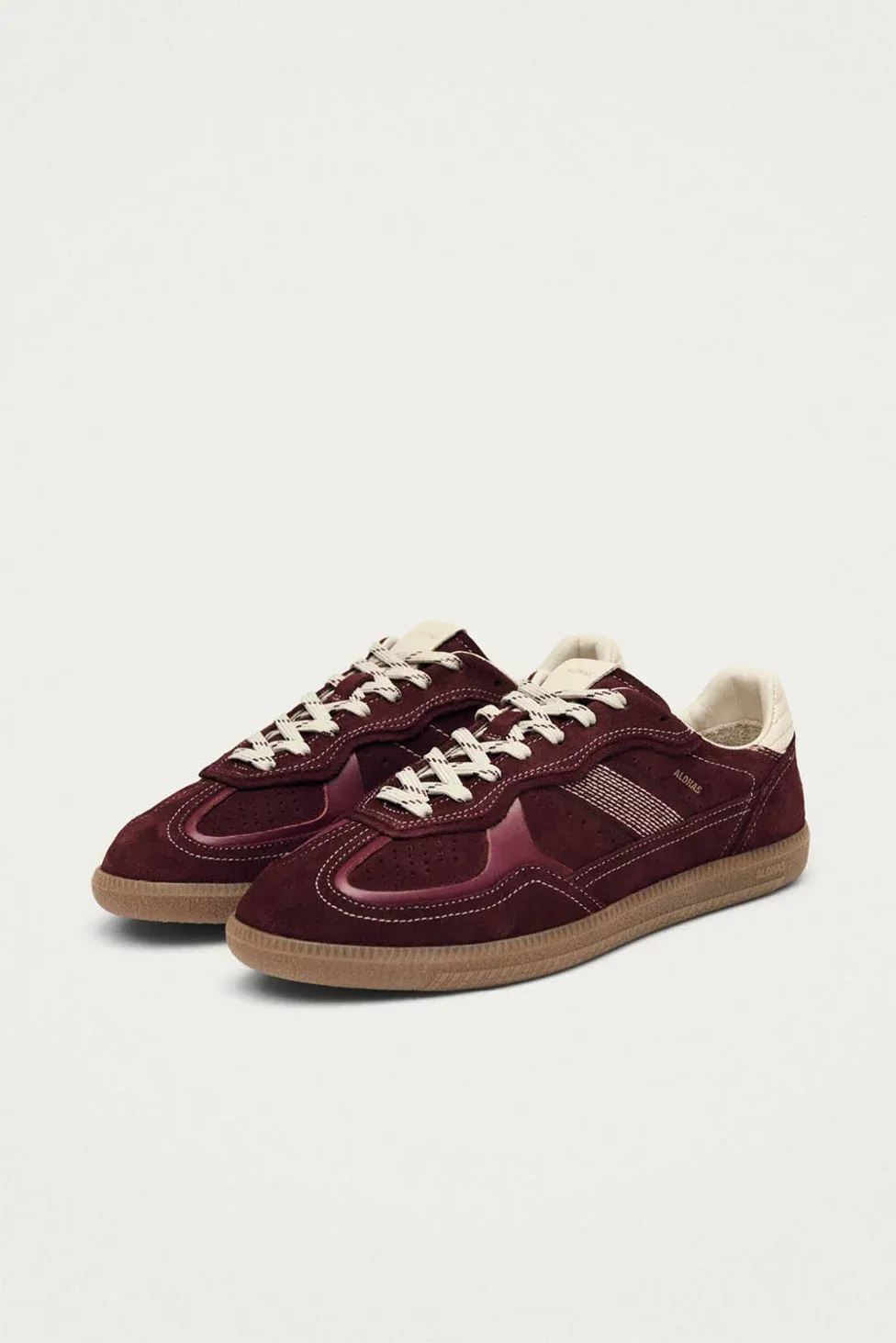 ALOHAS tb. 490 Leather Sneakers - Burgundy Cream
