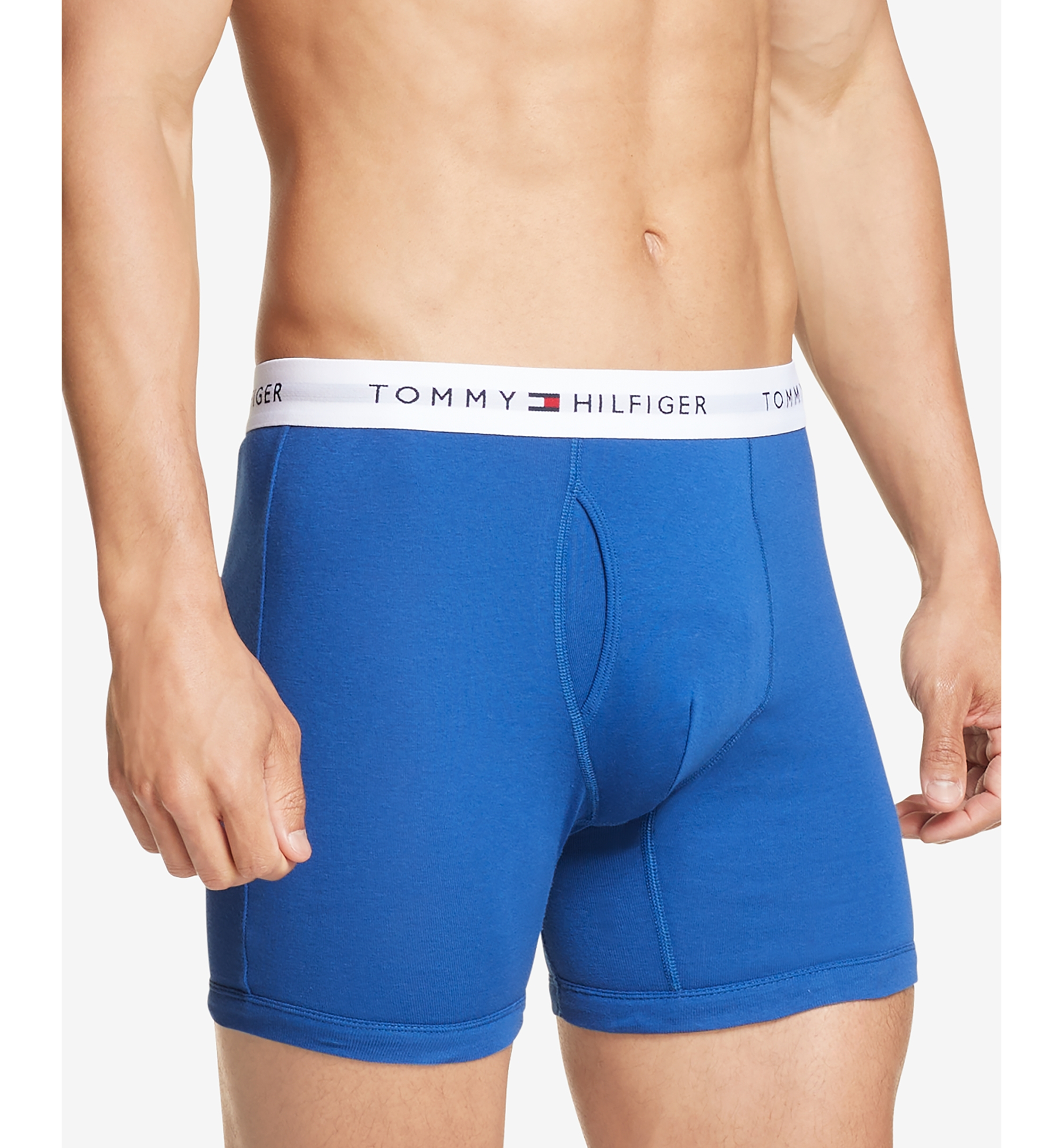 Tommy Hilfiger Men's Classic Cotton Boxer Briefs, 3-Pack - Ink Blue