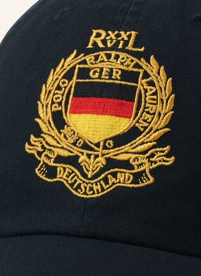 POLO RALPH LAUREN Cap – SCHWARZ / GOLD / ROT