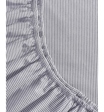 Tommy Hilfiger Printed 200-Thread Count Cotton Percale Sheet Set - Ithaca Stripe Navy