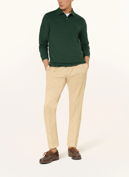 POLO RALPH LAUREN Piqué-Poloshirt Custom Slim Fit – DUNKELGRÜN