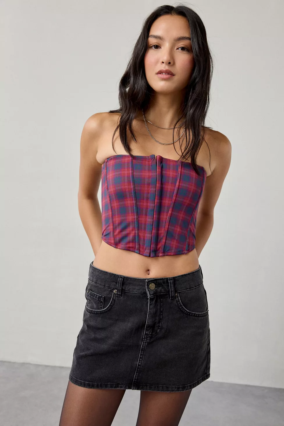 BDG Onna Denim Micro Mini Skirt - Black