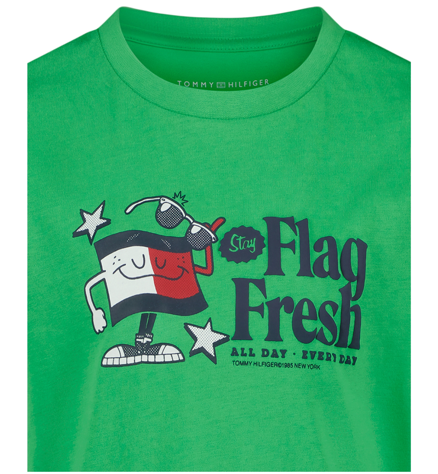 Tommy Hilfiger Boys' 2T-7 Flag Fresh Short-Sleeve T-Shirt - Island Green