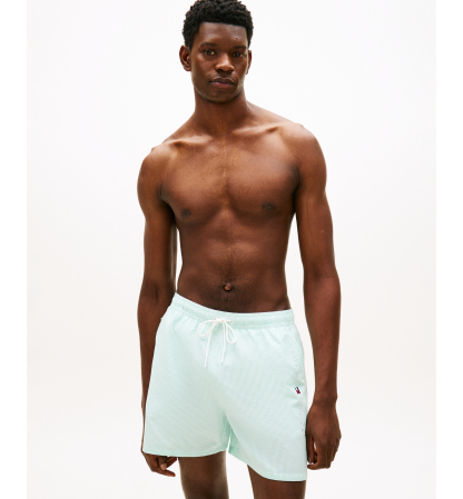 Tommy Hilfiger Men's Drawstring Zip Pocket Swim Trunks - Arctic Aqua