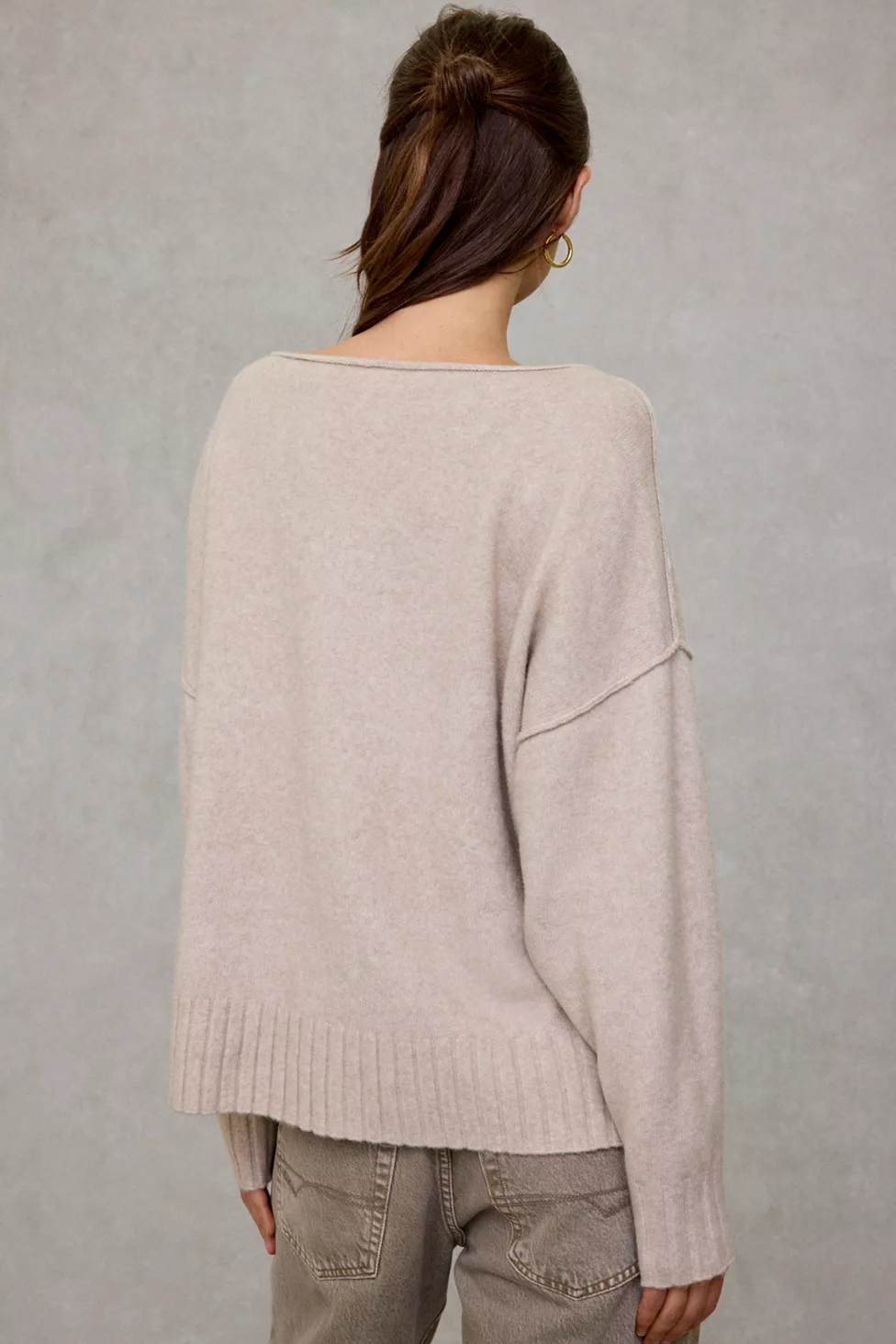 Out From Under So Soft Oversized Off-The-Shoulder Sweater - Cream