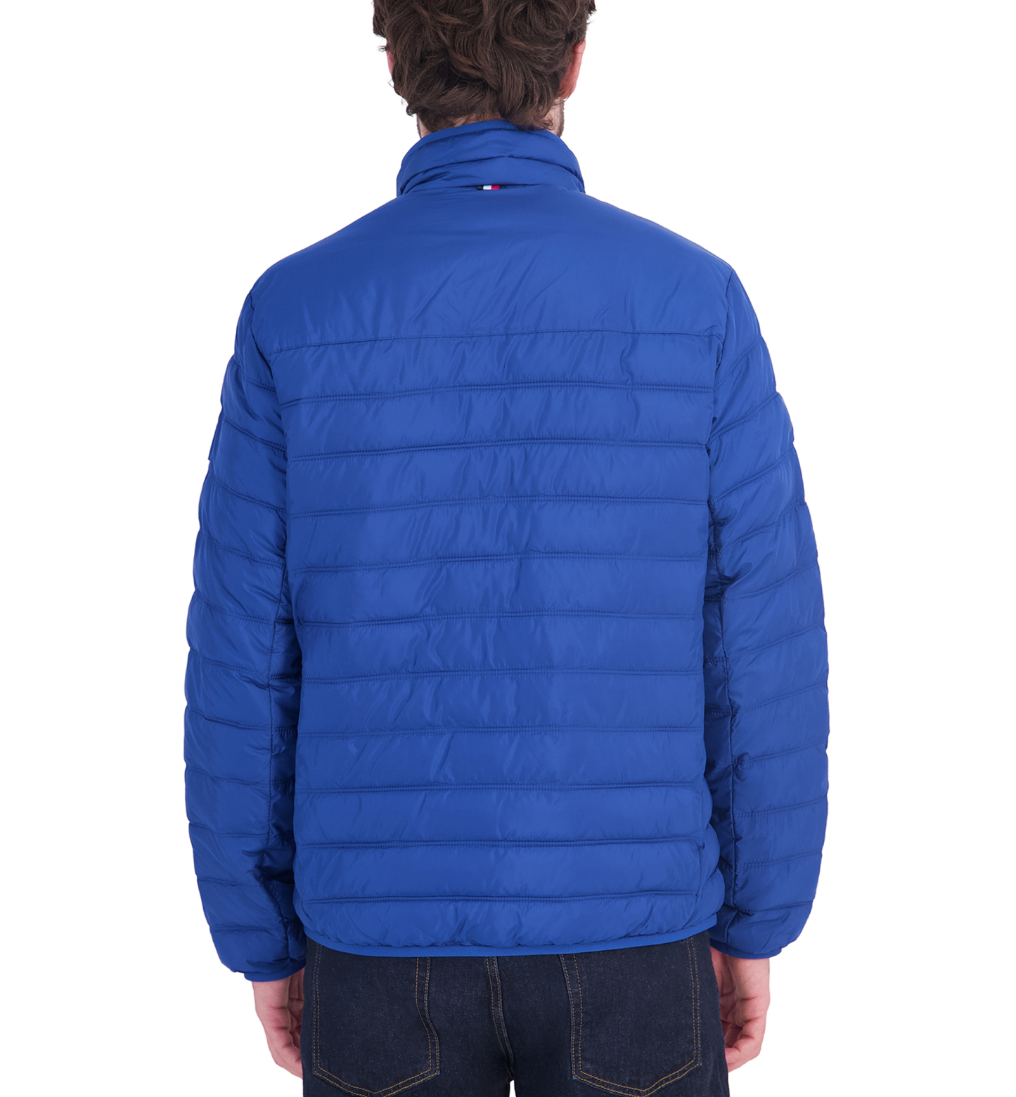 Tommy Hilfiger Men's Unhooded Packable Jacket - Royal Blue
