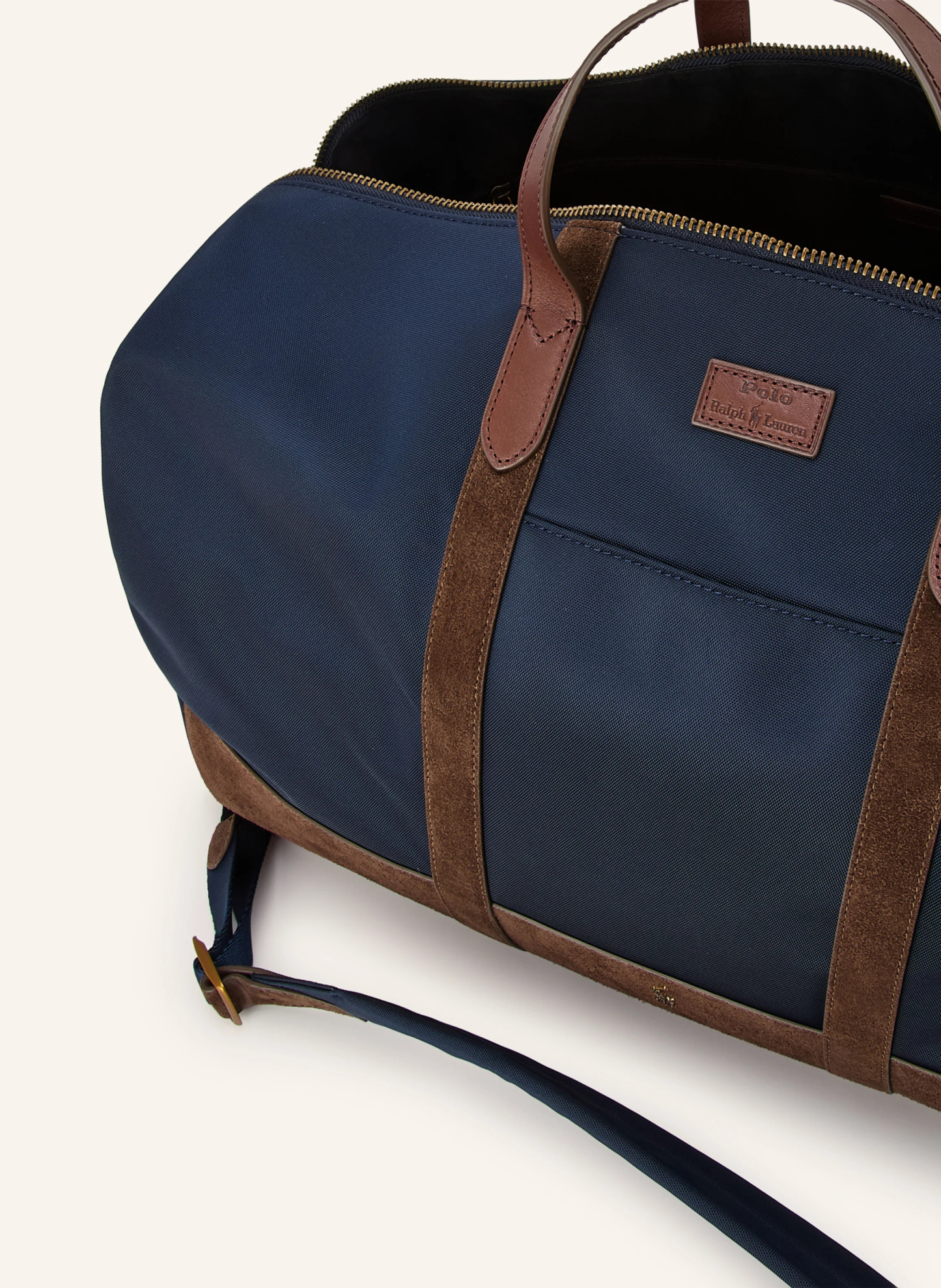 POLO RALPH LAUREN Reisetasche – DUNKELBLAU / GOLD / DUNKELBRAUN