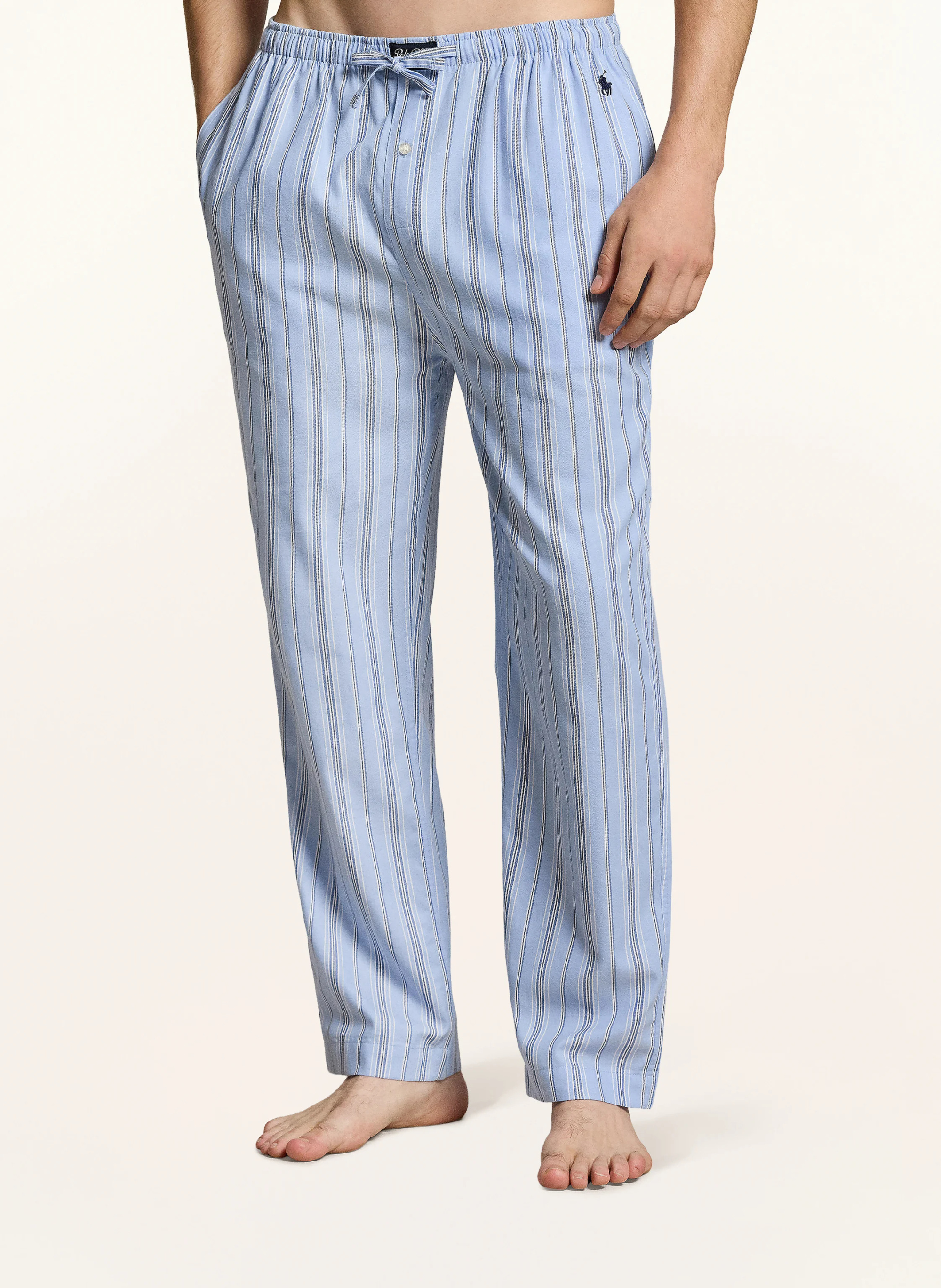 POLO RALPH LAUREN Schlafhose – HELLBLAU / DUNKELBLAU / WEISS