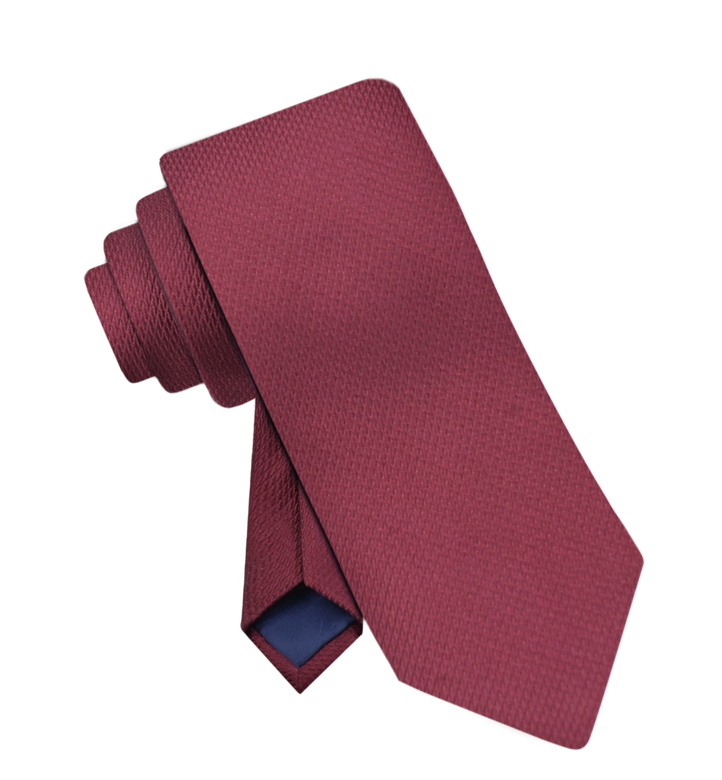Tommy Hilfiger Men's Rope Solid Classic Tie - Burgundy