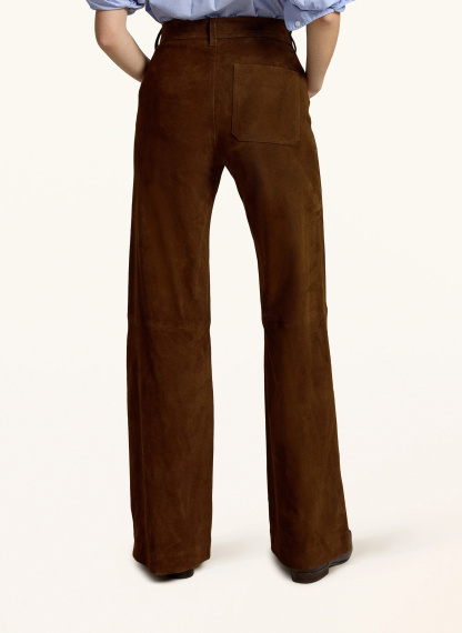 POLO RALPH LAUREN Lederhose – DUNKELBRAUN