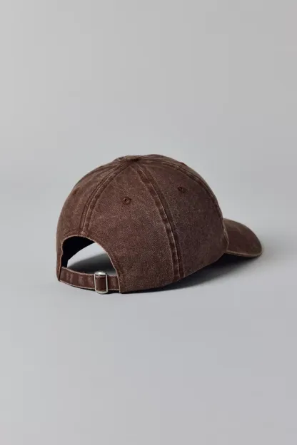 Peanuts Snoopy Embroidered Icon Washed Dad Hat - Brown