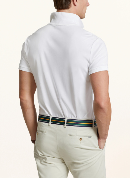 POLO RALPH LAUREN Jersey-Poloshirt Custom Slim Fit – WEISS
