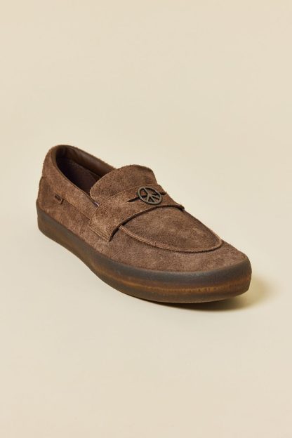 Vans LX Loafer 53 Velvet Shoes - Brown Pattern