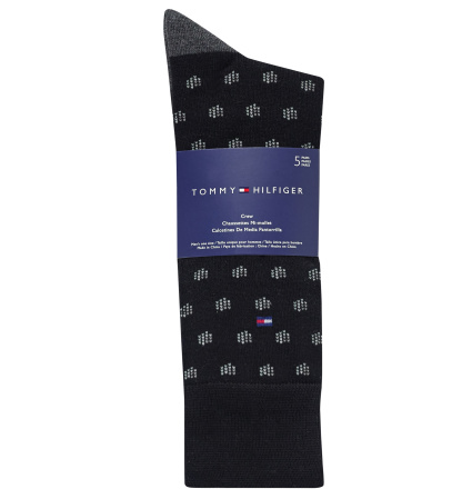 Tommy Hilfiger Men's Dress Crew Socks, 5-Pack - Black/Gray/Beige/Cream