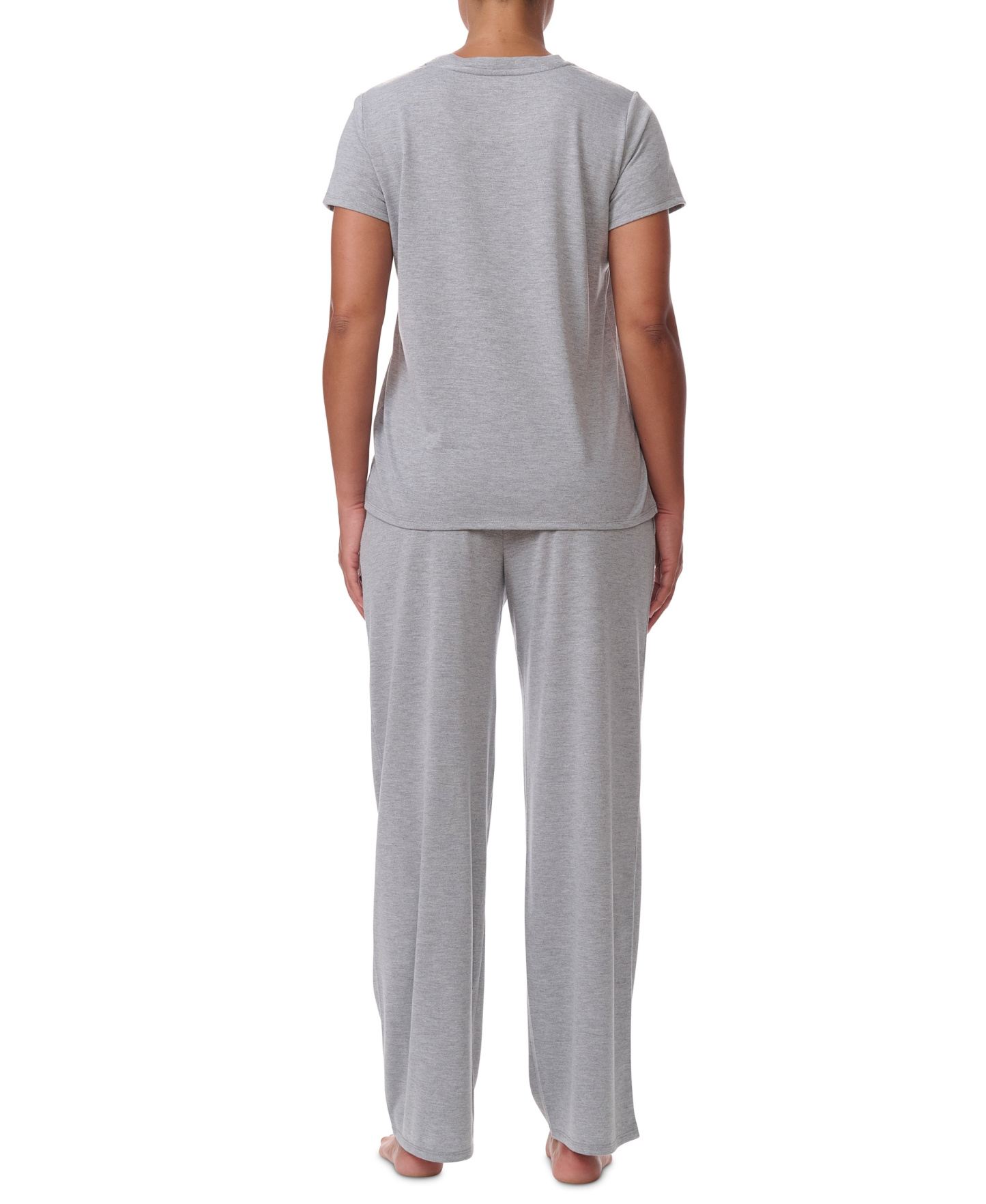 Tommy Hilfiger Women's Short-Sleeve Crewneck Sleep Tee - Heather Grey