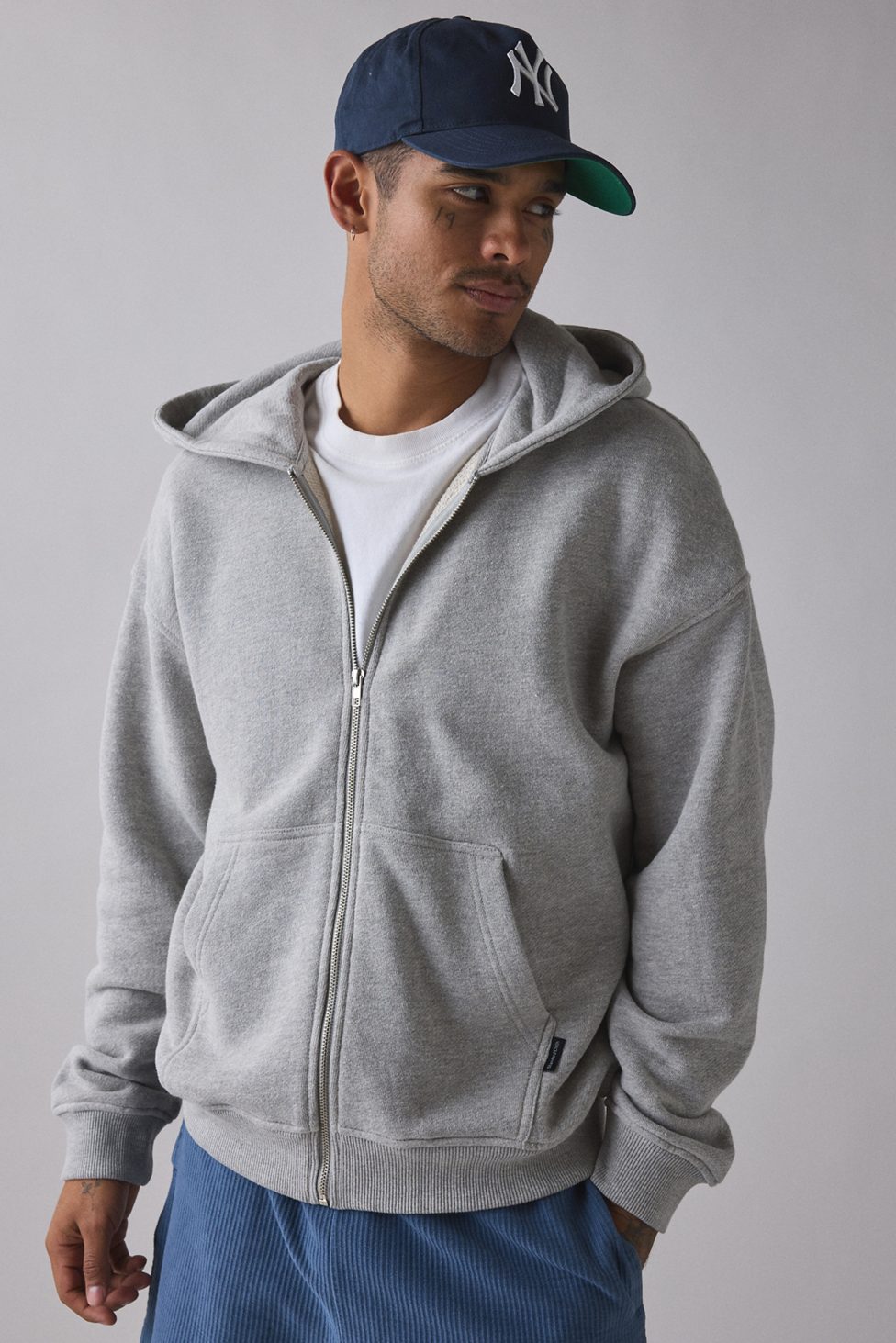 Standard Cloth Pregame Zip-Up Hoodie Sweatshirt - Grey