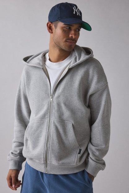 Standard Cloth Pregame Zip-Up Hoodie Sweatshirt - Grey