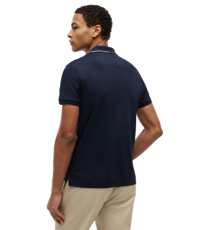 Tommy Hilfiger Men's Slim-Fit Smooth Touch Tipped Polo Shirt - Desert Sky