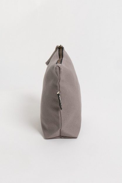 Terra Thread Organic Cotton Canvas Zippered Pouch - Light Grey