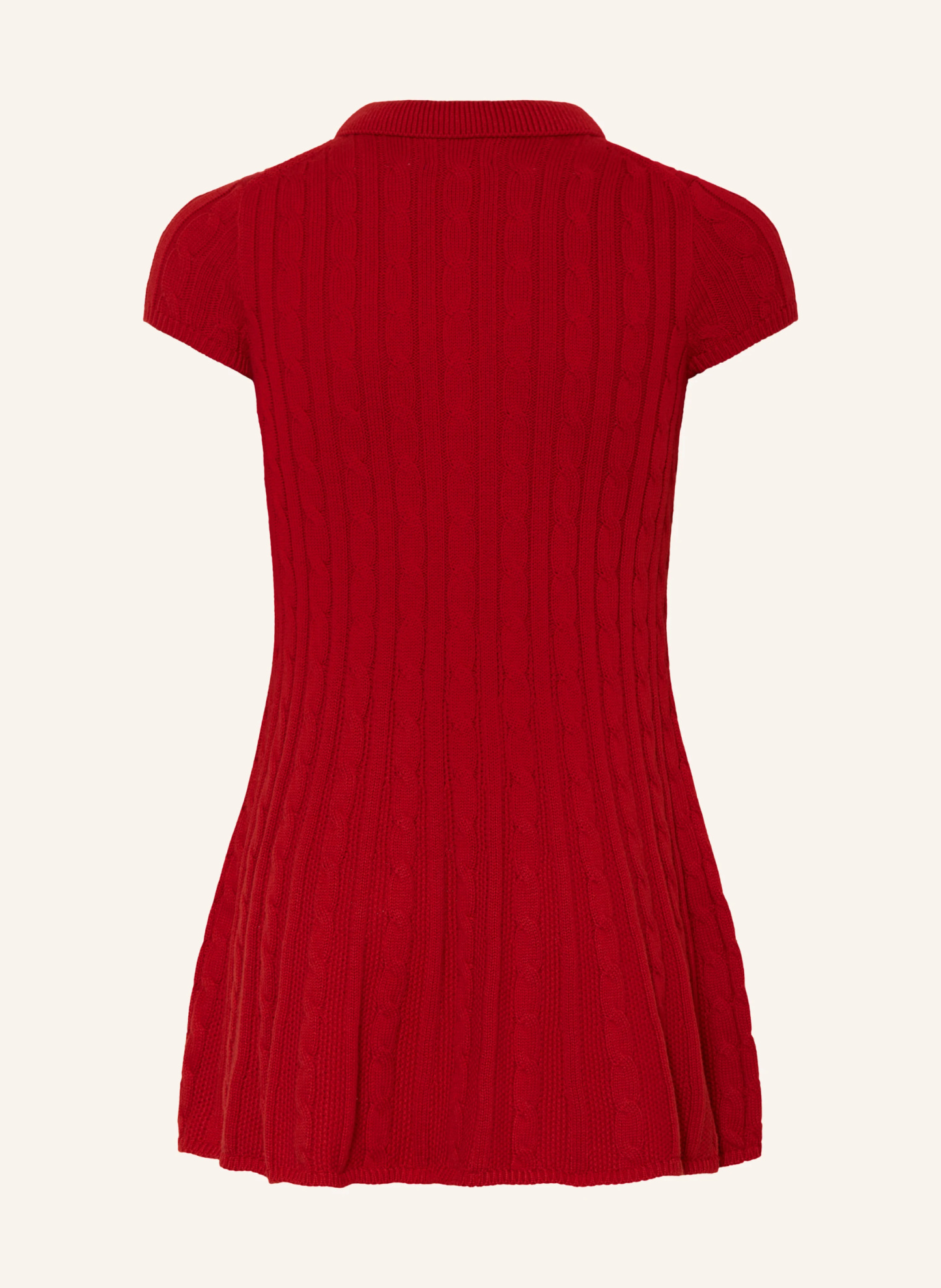POLO RALPH LAUREN Strickkleid – DUNKELROT