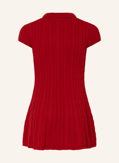 POLO RALPH LAUREN Strickkleid – DUNKELROT
