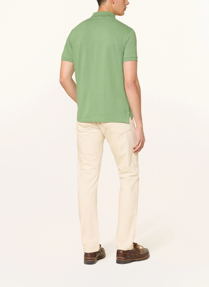 POLO RALPH LAUREN Piqué-Poloshirt Custom Slim Fit – GRÜN / LACHS