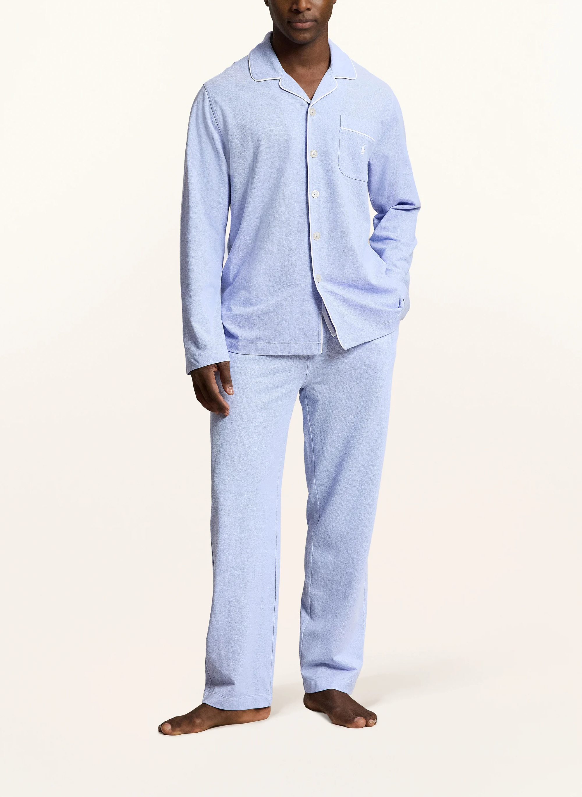 POLO RALPH LAUREN Schlafanzug – BLAU / WEISS