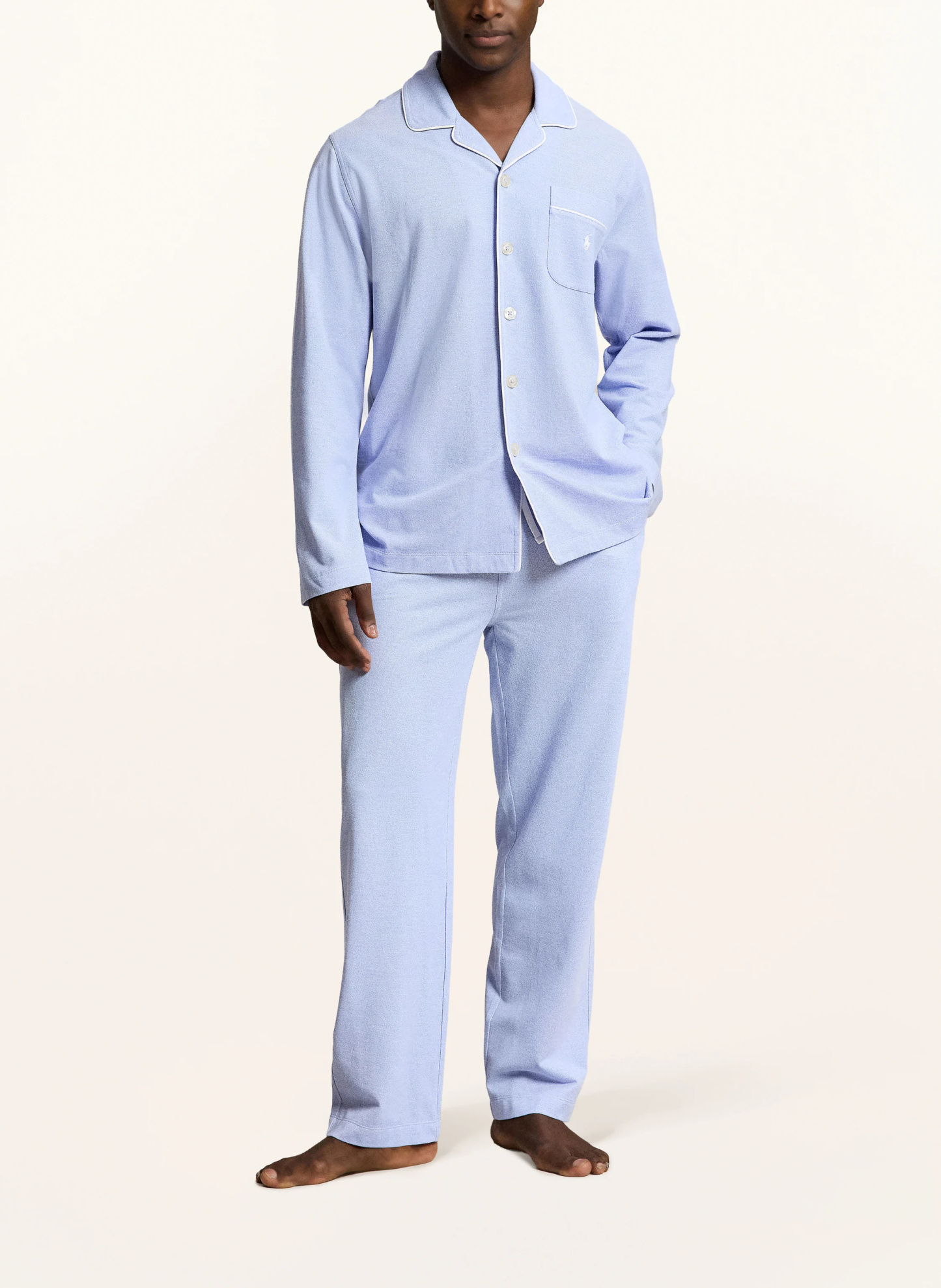 POLO RALPH LAUREN Schlafanzug – BLAU / WEISS