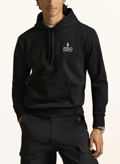 POLO RALPH LAUREN Hoodie – SCHWARZ / WEISS