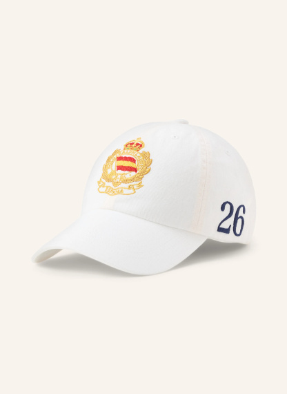 POLO RALPH LAUREN Cap – WEISS / DUNKELGELB / DUNKELBLAU
