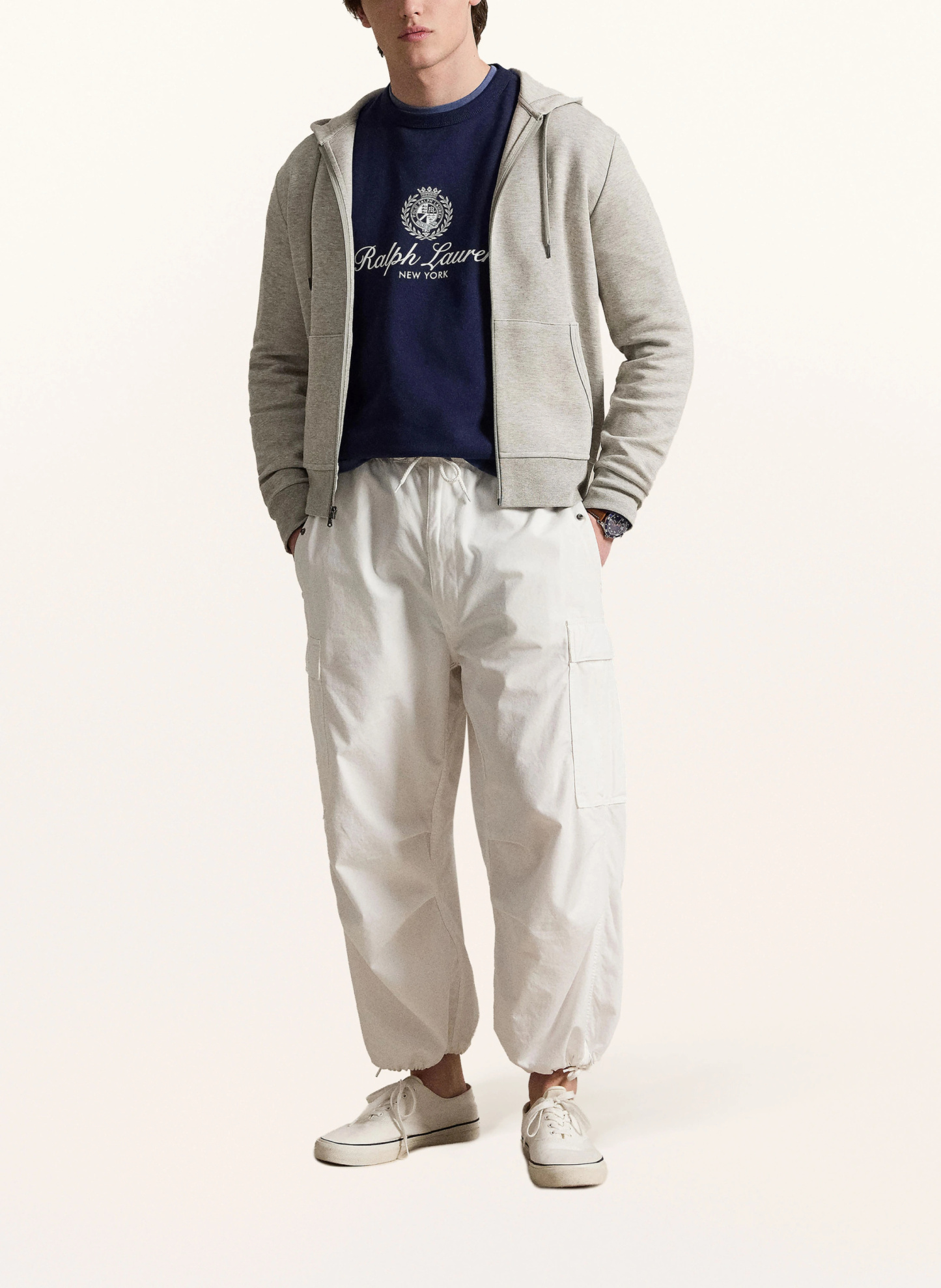 POLO RALPH LAUREN Sweatjacke – GRAU